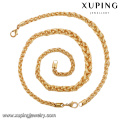 63813-Xuping Alibaba New Trendy Copper Gold Men Chain Jewelry Set